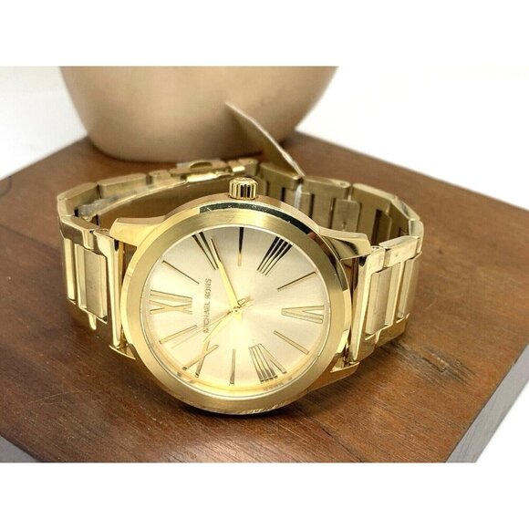 Michael Kors Women's Watch MK3490 Hartman Quartz Gold Stainless Steel 38mm - Picture 7 of 13